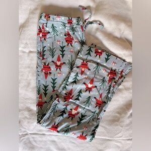 Hanna Andersson Holiday Gnome Flannel PJ pants - teen sizing